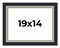 14x19 Embellished Picture Frame with UV-Resistant Acrylic & Acid Free Backing, Available in 3 Finishes - Black, Brown, Gold